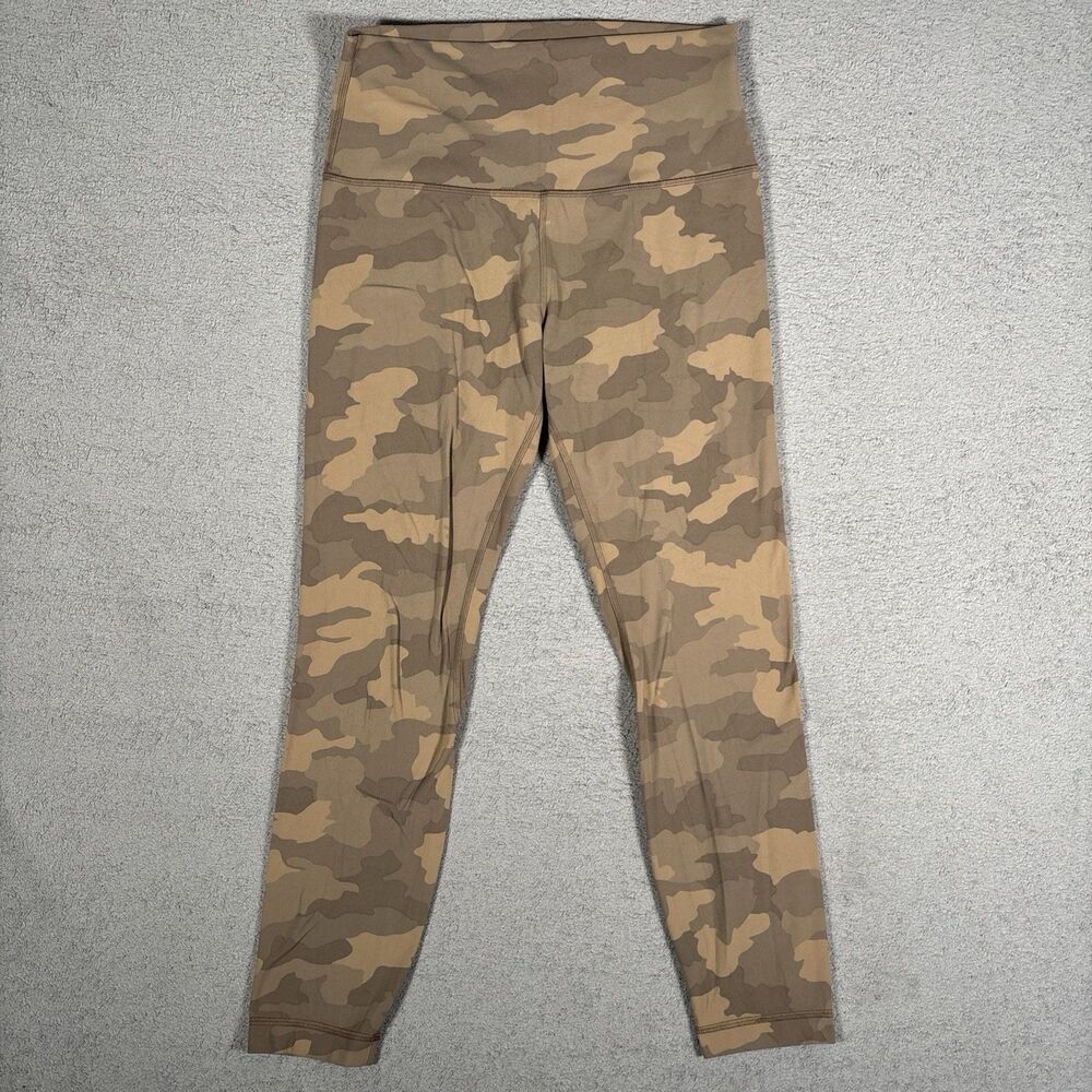Lululemon Align High-Rise Pant 25" Heritage 365 Multi Camo Beige Size 8 Tight